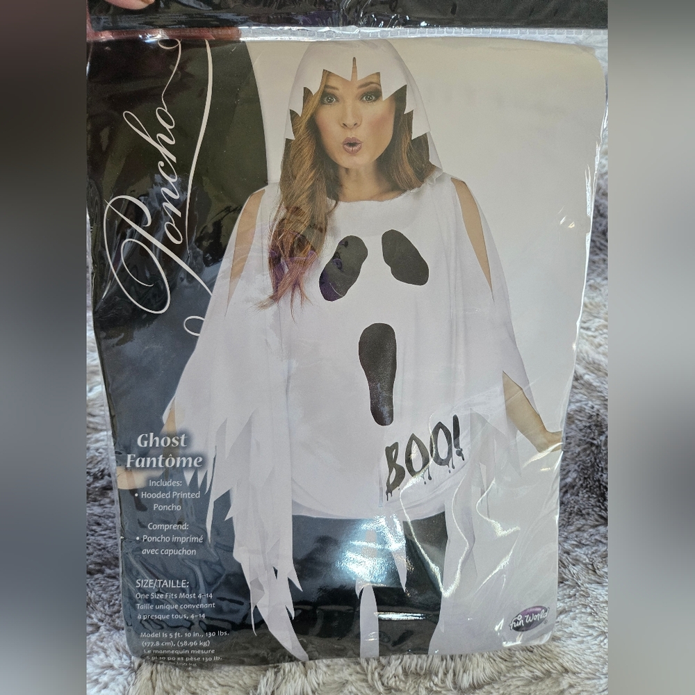 Ghost Costume for Adults - White and Black